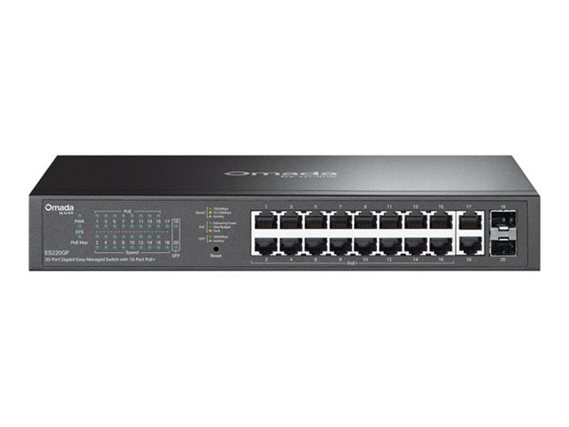 TP-LINK TP-LINK Omada 20-Port Gigabit Easy Managed Switch with 16-Port PoE+
