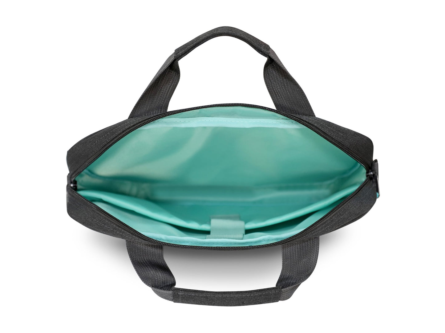 URBAN FACTORY URBAN FACTORY Toploading bag made of recycled Nylon r-PET Reinforced notebook compartment Flat front pocket with zip Back patch