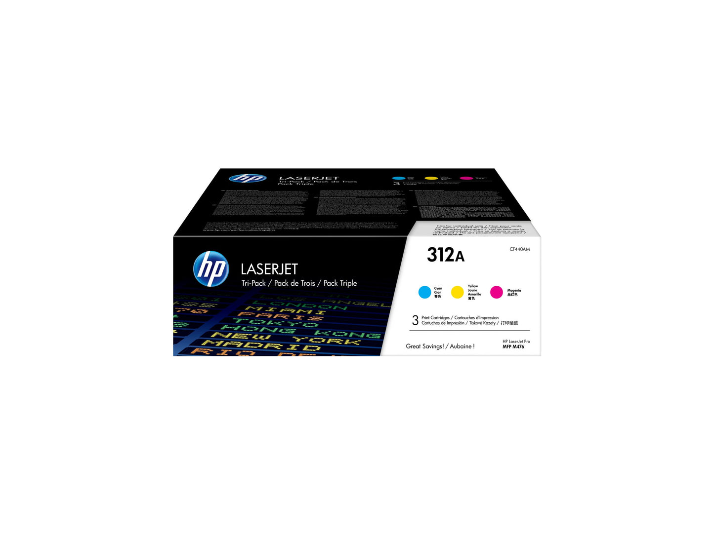 HP 312A original CYM Toner cartridge CF440AM multipack