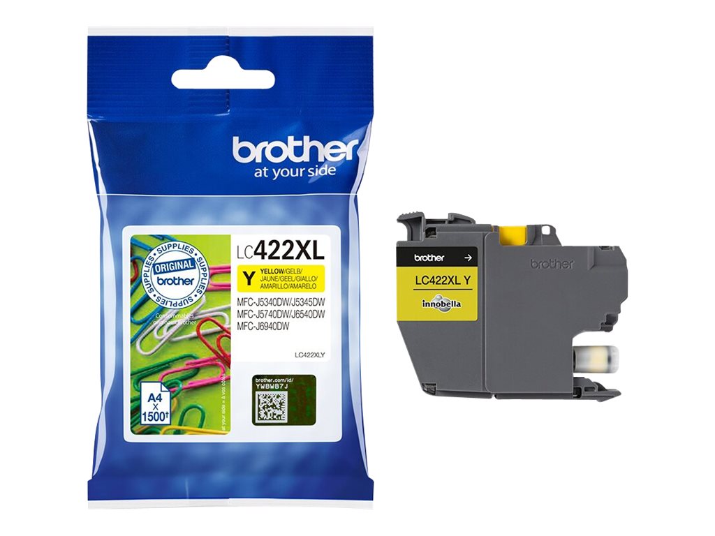 BROTHER LC422XLY HY Ink Cartridge For BH19M/B Compatible with MFC-J5340DW MFC-J5740DW MFC-J6540DW MFC-J6940DW 1500 pages