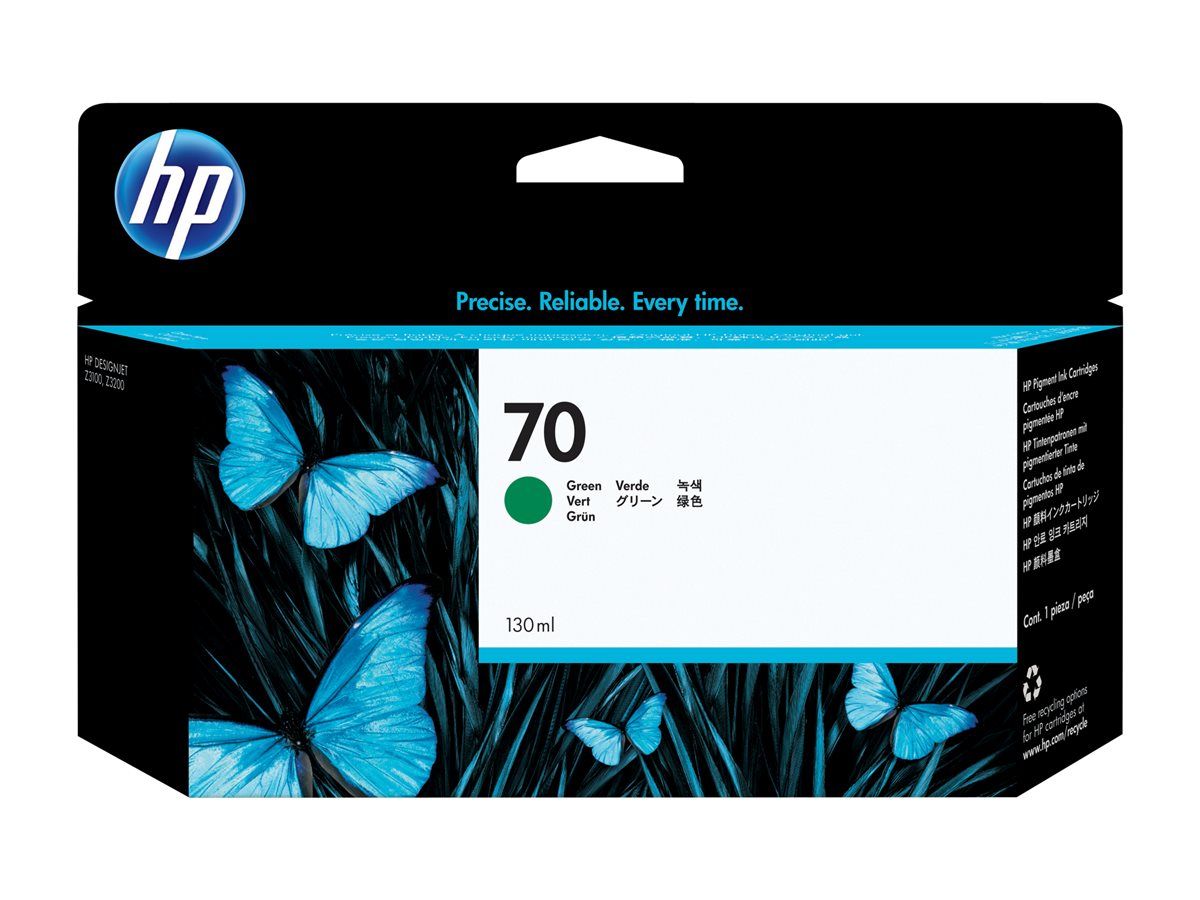 HP 70 original Ink cartridge C9457A green standard capacity 130ml 1-pack with Vivera Ink cartridge