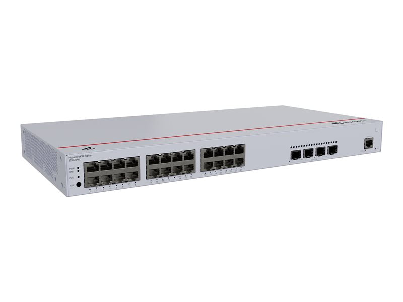 HUAWEI TECHNOLOGIES HUAWEI S220-24P4X 24x10/100/1000BASE-T ports 400W PoE+ 4x10GE SFP+ ports built-in AC power eKit