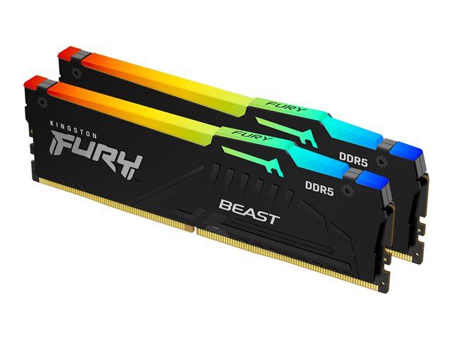 KINGSTON KINGSTON 32Go 6000MT/s DDR5 CL30 DIMM Kit of 2 FURY Beast RGB EXPO