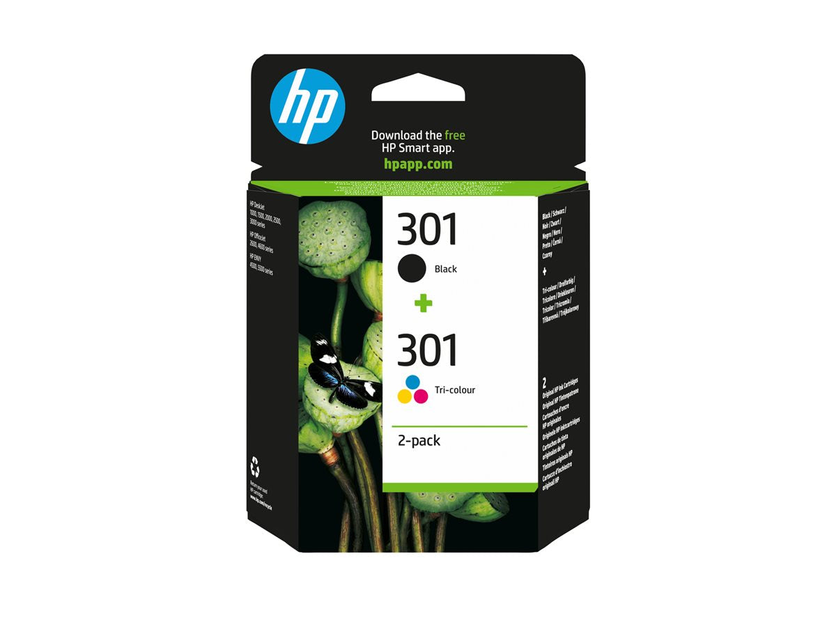 HP 301 original Ink cartridge N9J72AE 301 combo 2-Pack