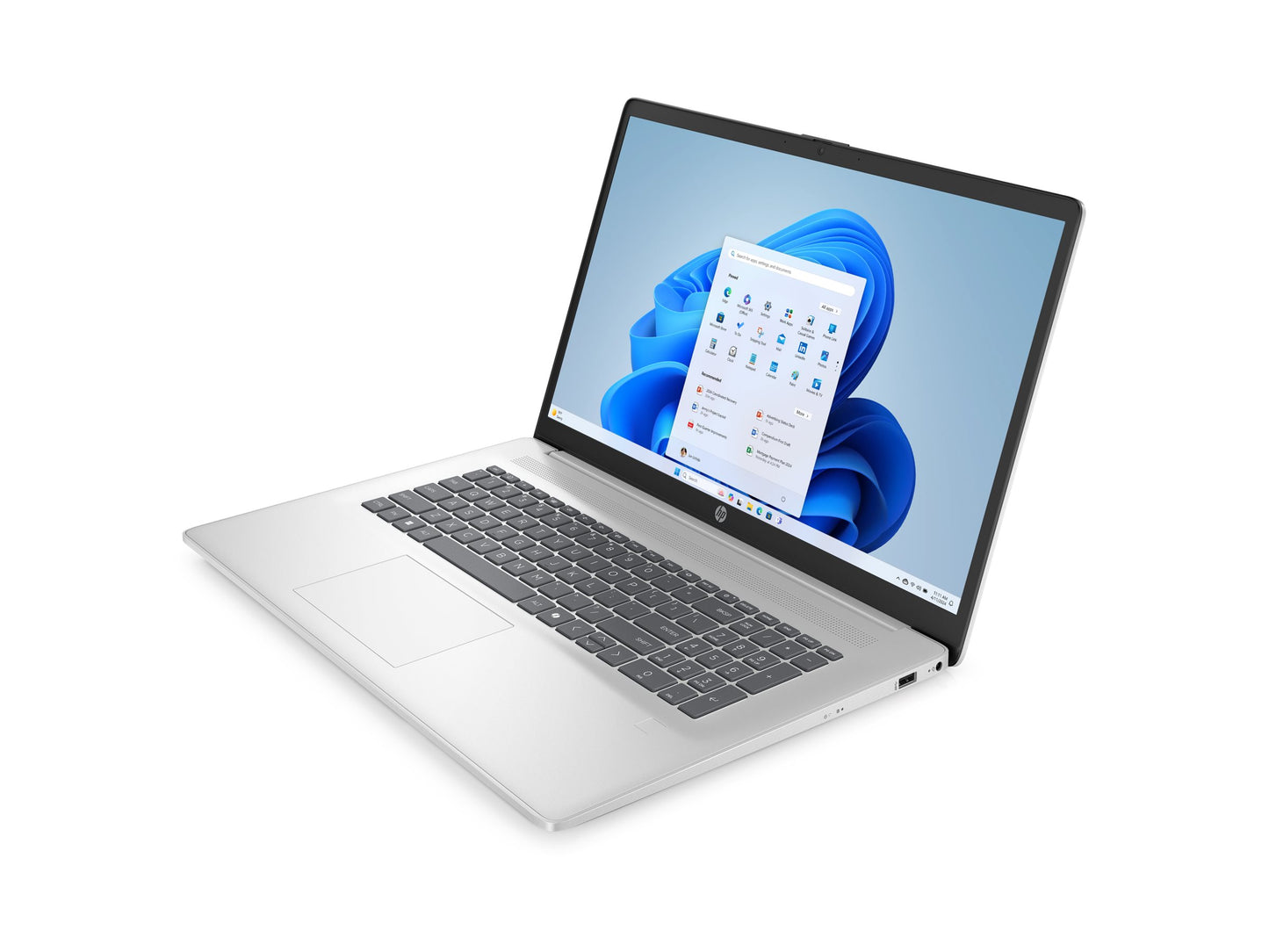 HP INC. HP Laptop 17-cp2062nf AMD Ryzen 3 7320U 17.3p HD+ 8Go 5500 512Go PCIe AMD Radeon Graphics W11H WARR 1/1/0 EURO