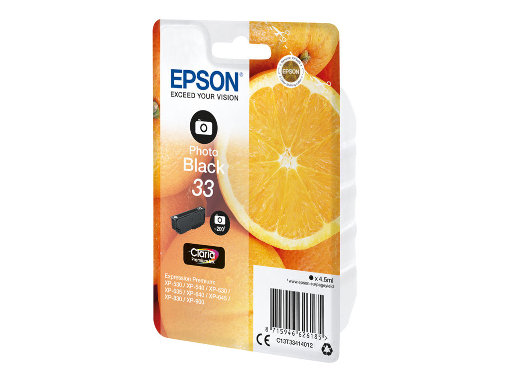 EPSON EPSON 5LB Singlepack Photo Black 33 Claria Premium Ink