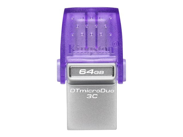 KINGSTON 64Go DataTraveler microDuo 3C 200MB/s dual USB-A + USB-C