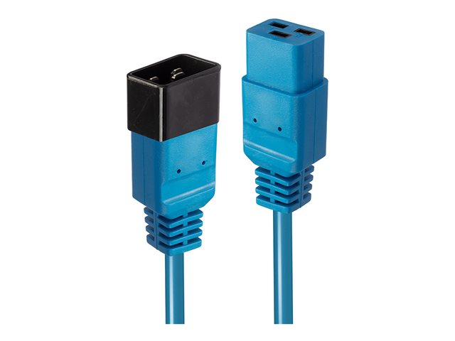 LINDY 1m IEC C19 to C20 Extension Cable Blue