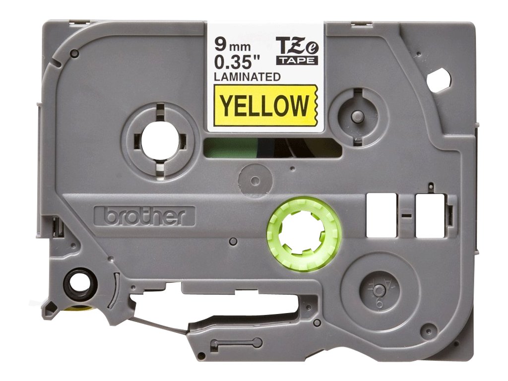 BROTHER P-TOUCH TZE-621 noir sur jaune 9mm