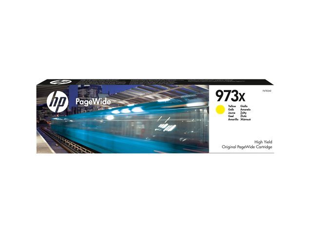 HP 973X original high yield yellow PageWide cartridge F6T83AE