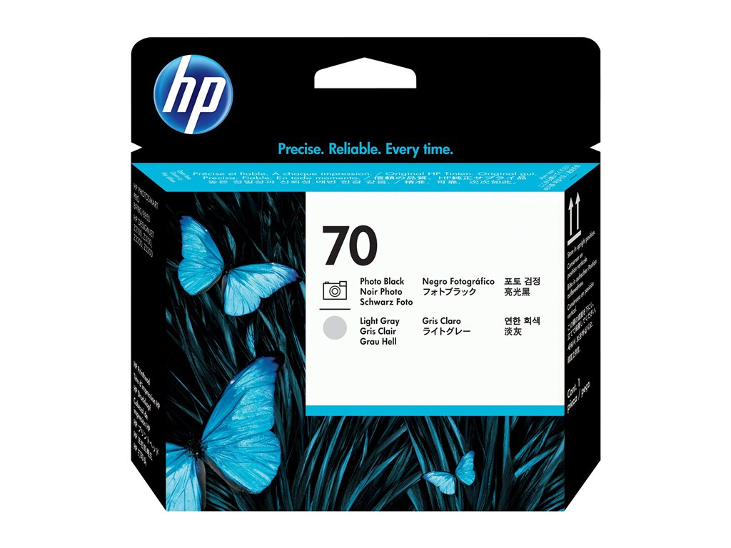 HP 70 original printhead C9470A black and light grey standard capacity 1-pack