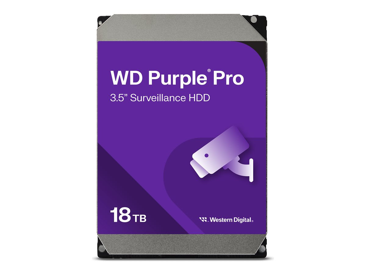 WESTERN DIGITAL WD Purple Pro 18To SATA 6Gb/s HDD 3.5p internal 7200tpm 512Mo Cache 24x7 Bulk