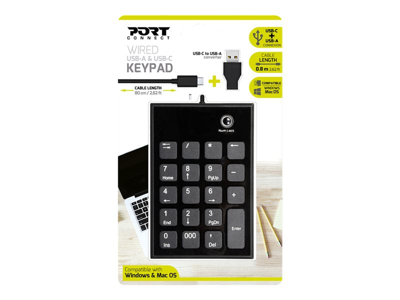 PORT DESIGNS Numeric Keypad Wired Type C