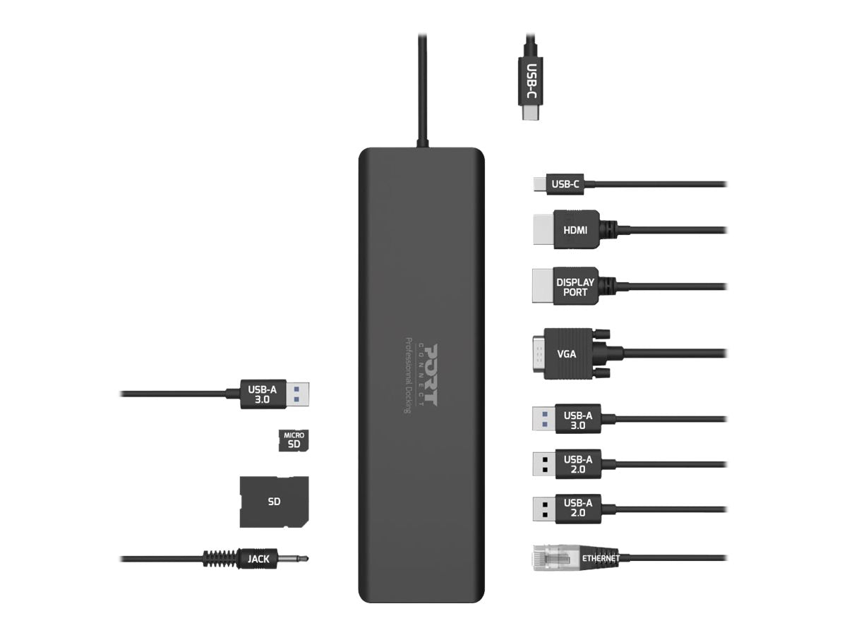 PORT DESIGNS Docking Type C TRAVEL 1x 4K Pro