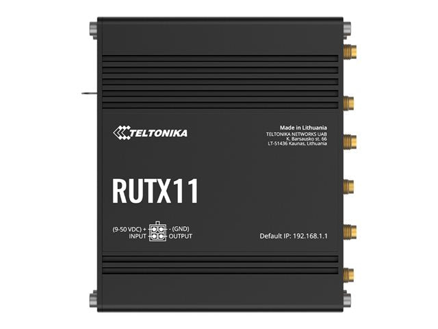 TELTONIKA NETWORKS RUTX11 DUAL SIM Bluetooth 4G/LTE router EMEA eSIM version