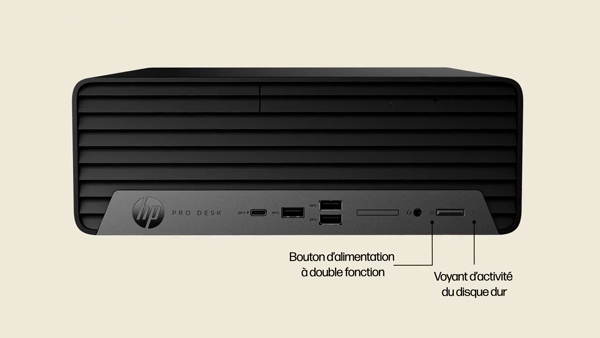 HP Pro SFF 400 G9 Intel Core i5-14500 8Go DDR5 512Go SSD W11P 1/1/1