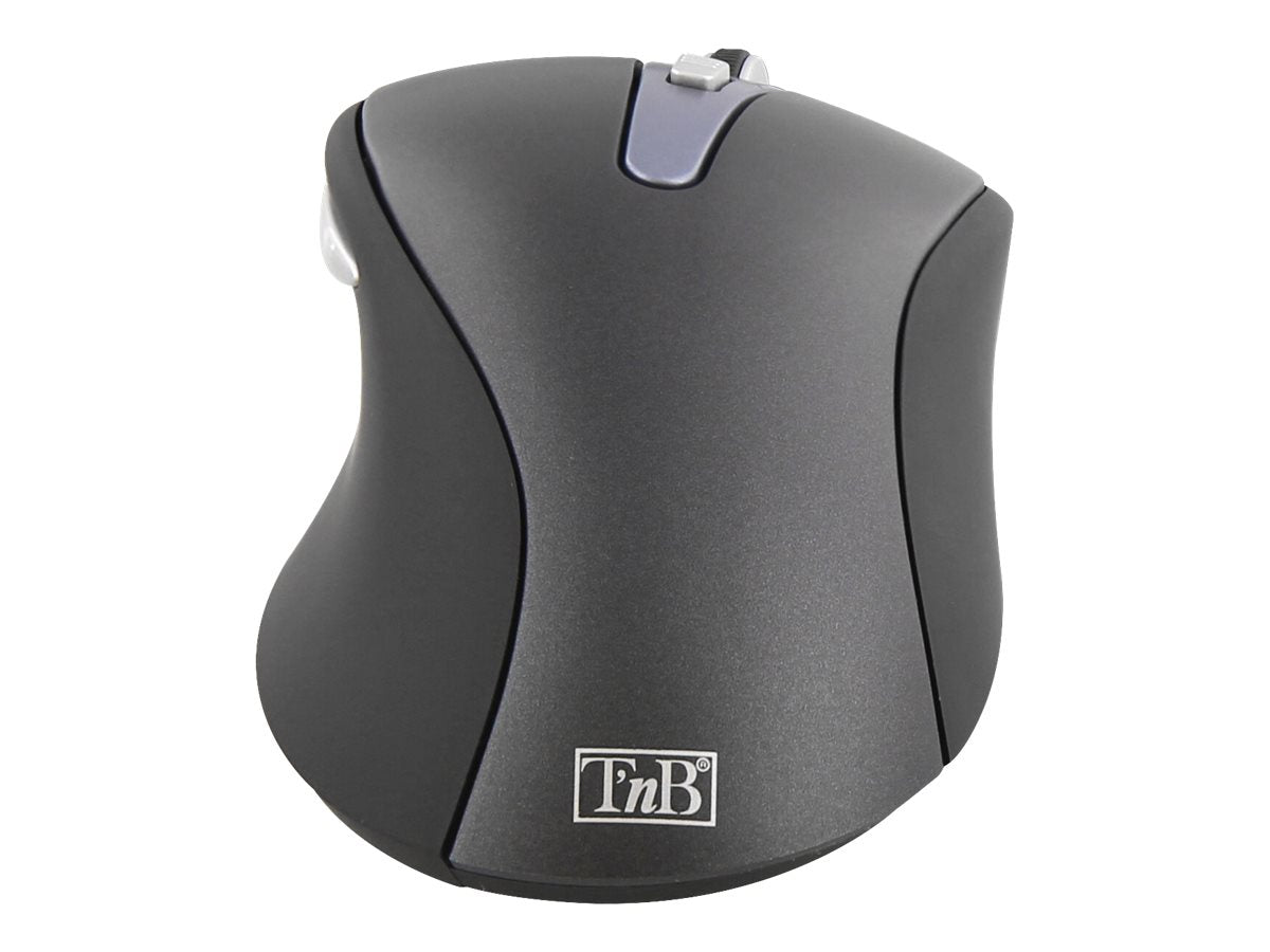 TNB Office Wireless Mouse Black Ultra Comfortable Curved Shape Allowing To Perfectly Fit The Shape Of The Hand Pleasant Grip