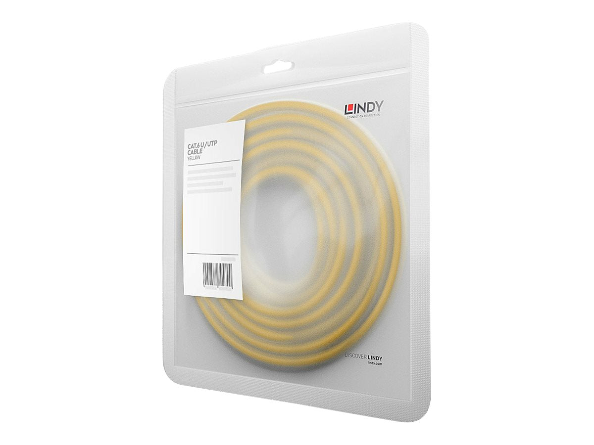 LINDY LINDY Cat.6 UTP Cable Yellow 1m