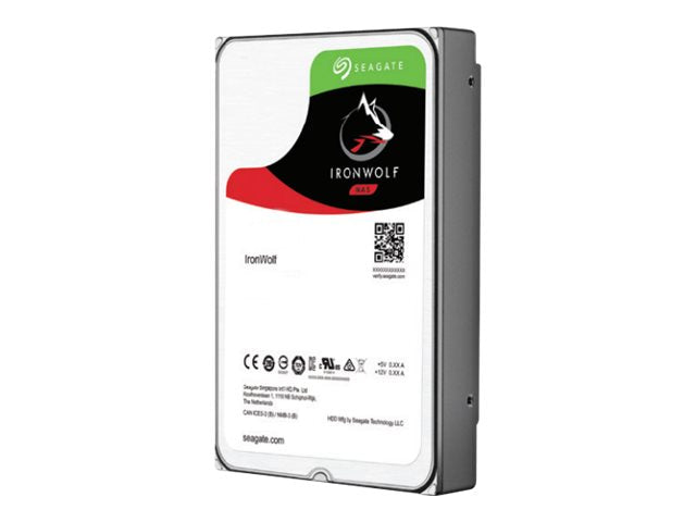 SEAGATE NAS HDD 12To IronWolf 7200rpm 6Go/s SATA 64Mo cache 8.9cm 3.5p 24x7 for NAS and RAID Rackmount Systeme BLK