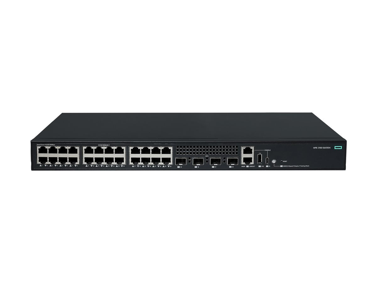 HEWLETT PACKARD ENTERPRISE HPE Networking CW 2150 24p 10M/100M/1G 4p SFP+ 1G/10G Switch EU en