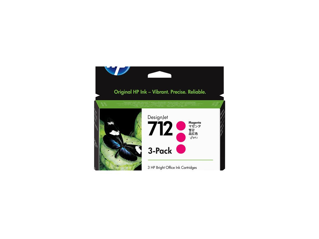 HP 712 3-Pack 29-ml Magenta DesignJet Ink Cartridge