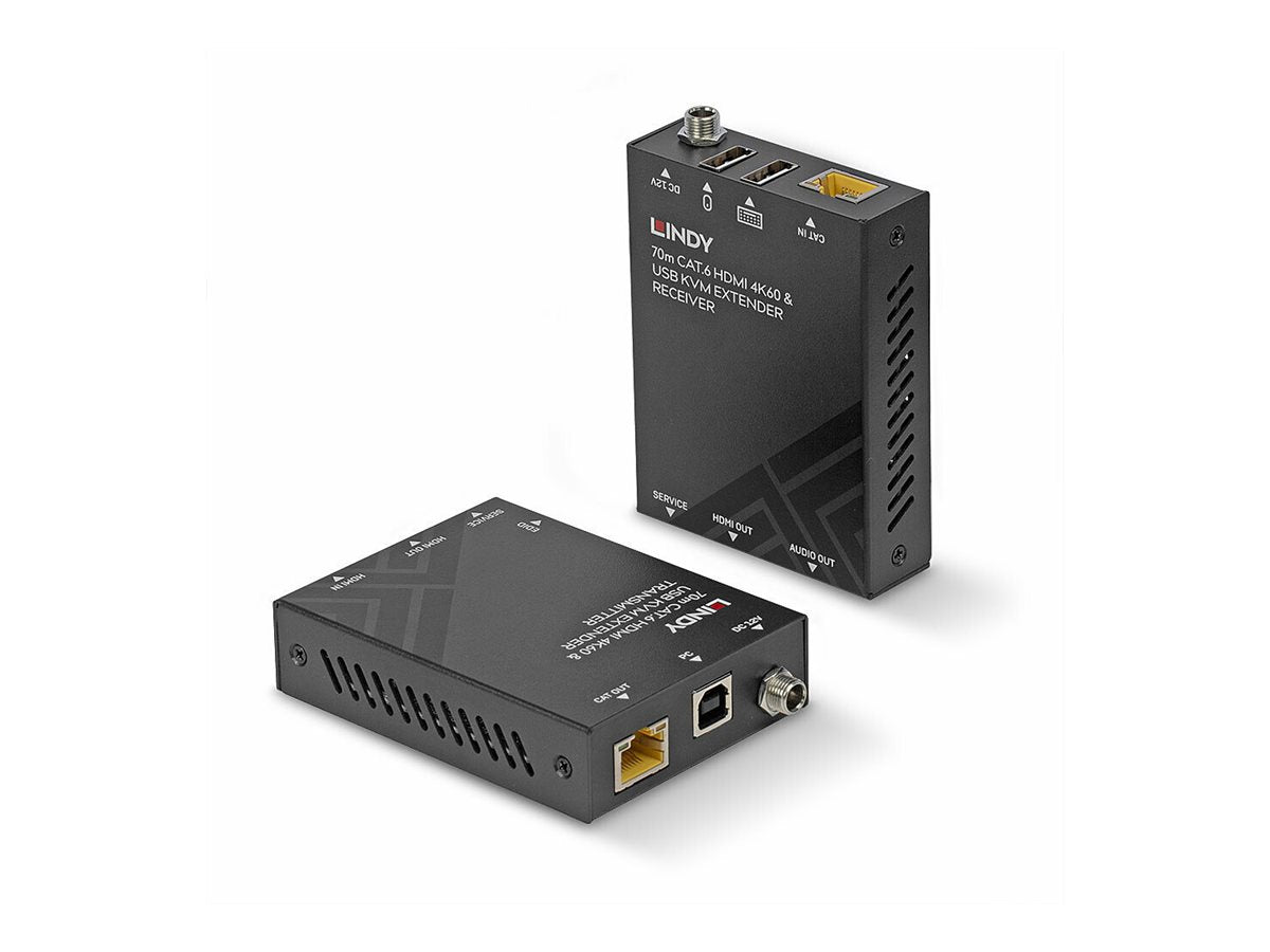 LINDY 70m Cat.6 HDMI 4K60 & USB KVM Extender