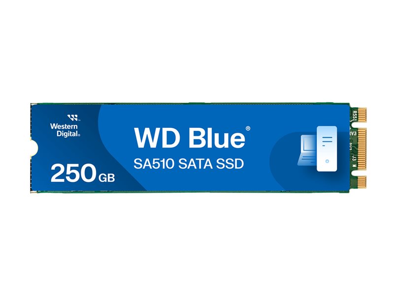 SANDISK WD Blue SA510 SSD 250Go M.2 2280 SATA III 6Gb/s internal single-packed POWERED BY SANDISK