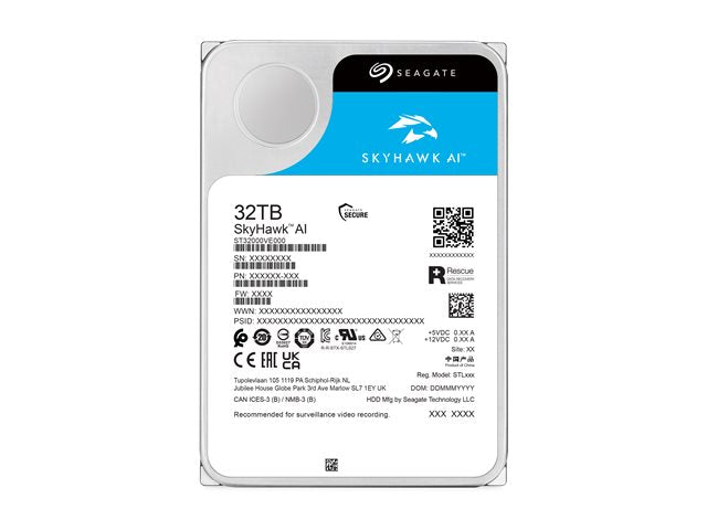 SEAGATE Skyhawk AI 32To optimisé pour la video