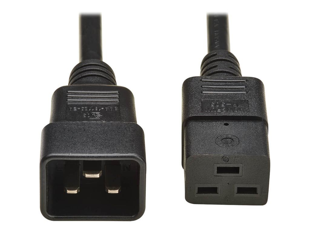 EATON TRIPPLITE Power extension cable IEC 60320 C19 to IEC 60320 C20 AC 250V 16 A 2m Black Europe