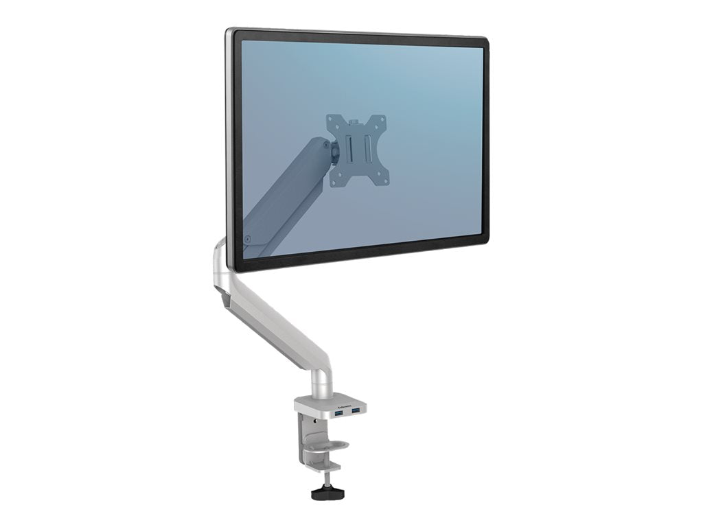 FELLOWES Bras Porte-Ecran Simple Gris Platinum Series