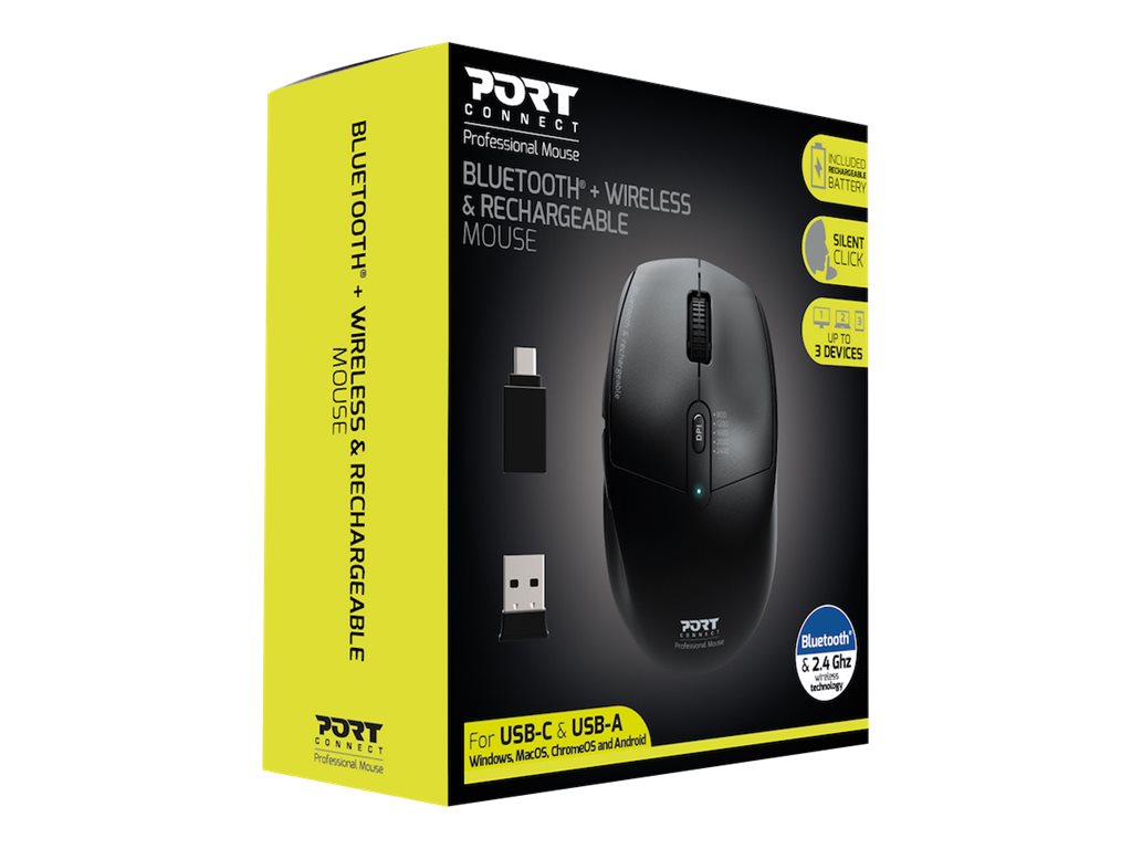 PORT DESIGNS Mouse Office Pro Rechargeable Bluetooth Combo