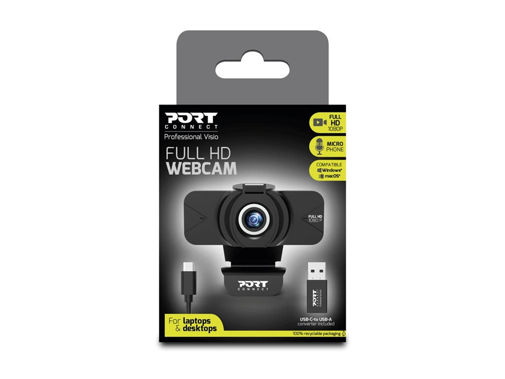 PORT DESIGNS Webcam HD 1080