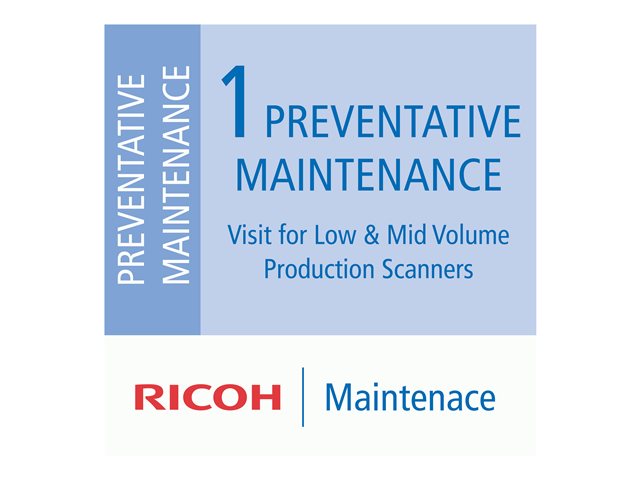 RICOH 1 Preventative Maintenance Visit for Low & Mid-Vol Production Scanners