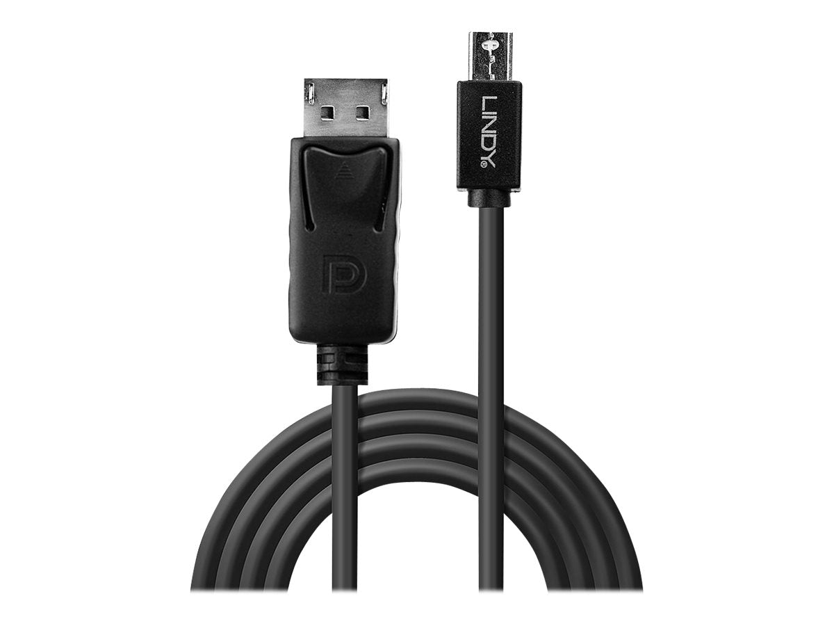 LINDY Mini DP to DP Cable black 3m MiniDisplayPort to DisplayPort