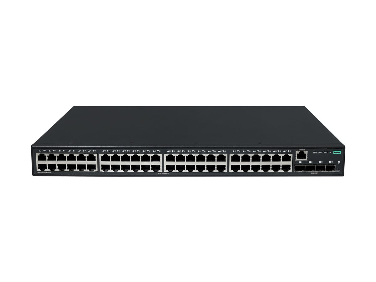 HEWLETT PACKARD ENTERPRISE HPE Networking CW 2050 48p 10/100/1000BASE-T 4p SFP 1G/2.5G Switch EU en