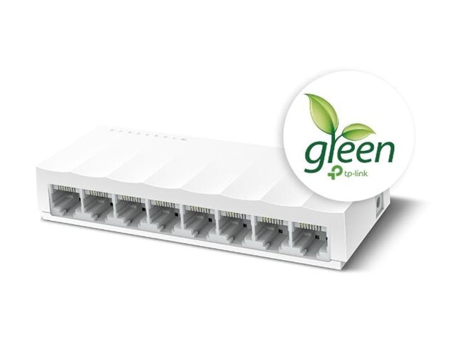 TP-LINK TP-LINK LiteWave 8-Port 10/100M Desktop Switch 8 10/100M RJ45 Ports Desktop Plastic Case