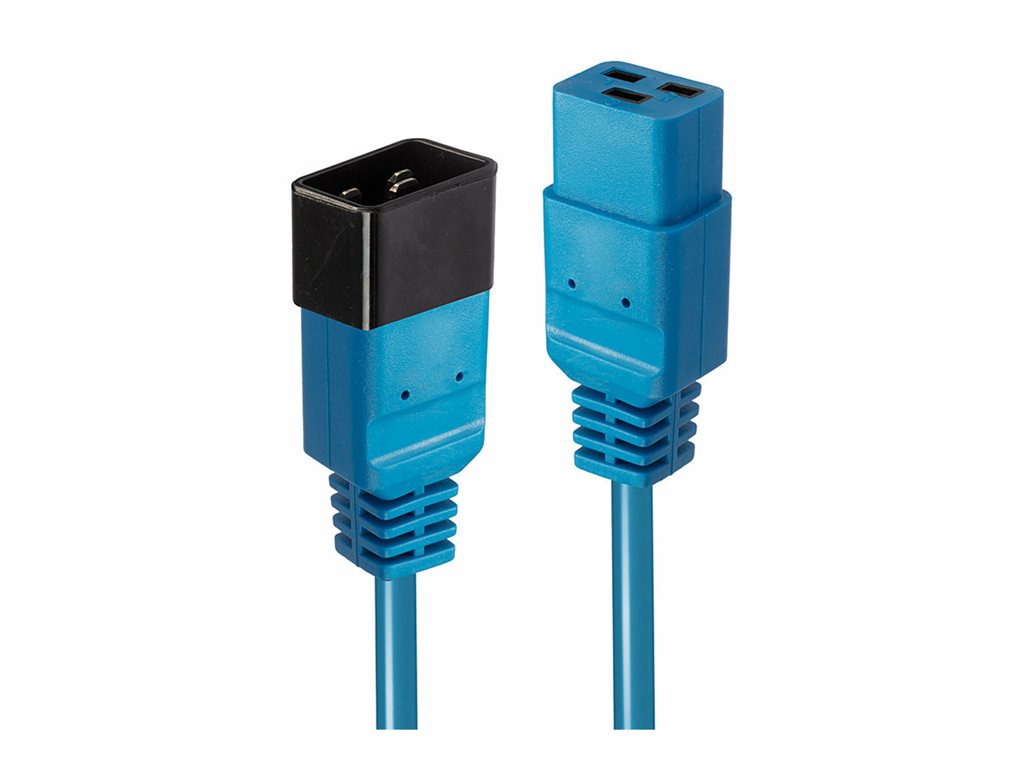 LINDY 3m IEC C19 to IEC C20 extension Blue