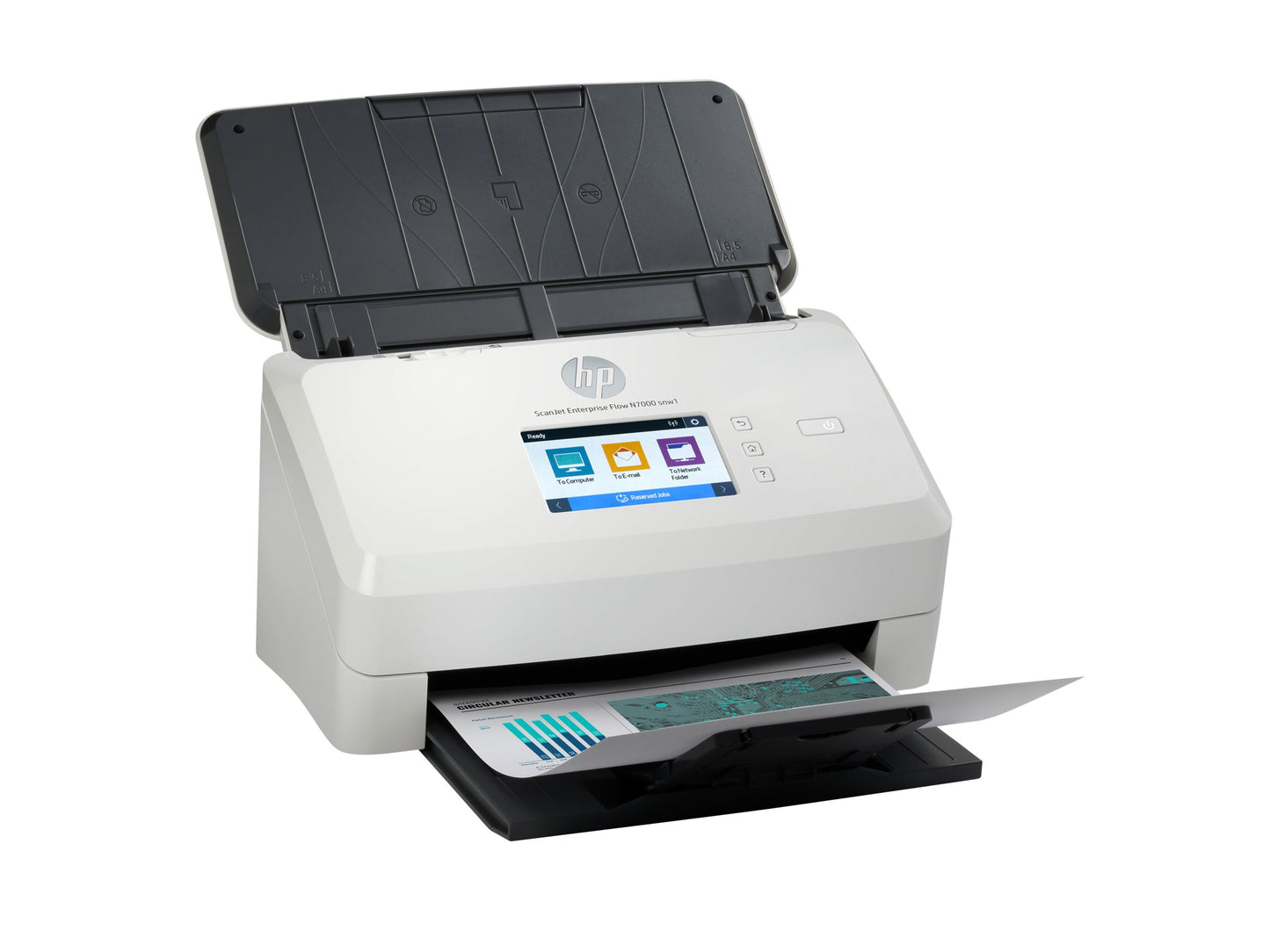 HP ScanJet Enterprise Flow N7000 snw1 Document scanner CMOS CIS Duplex 216x3100mm 600x600dpi 75ppm ADF 80sheets 7500scans LAN Wi-Fi