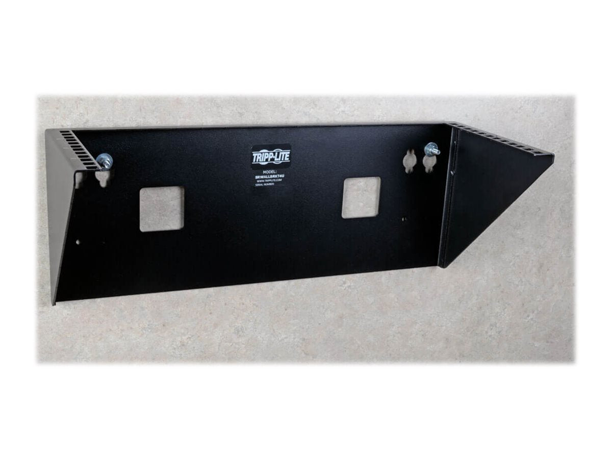 EATON EATON TRIPPLITE Wallmount Rack 4U Vertical Rack Bracket 175lb Capacity Mounting bracket wall mountable Black 4U 19