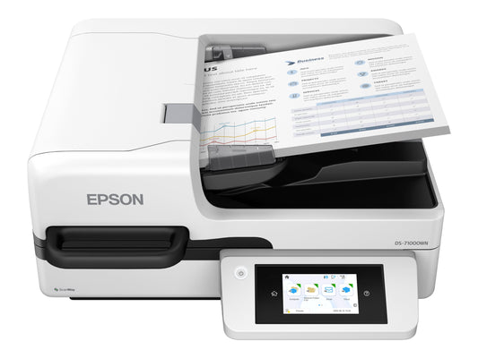 EPSON WorkForce DS-71000WN 70ppm/140ipm speed Scanners BM 600 DPI x 600 DPI Horizontal x Vertical Input 30 Bits Color