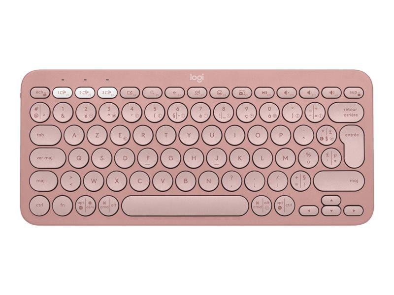 LOGITECH LOGITECH Pebble Keys 2 K380s - TONAL ROSE - (FRA) - BT - N/A - CENTRAL-419 - UNIVERSAL