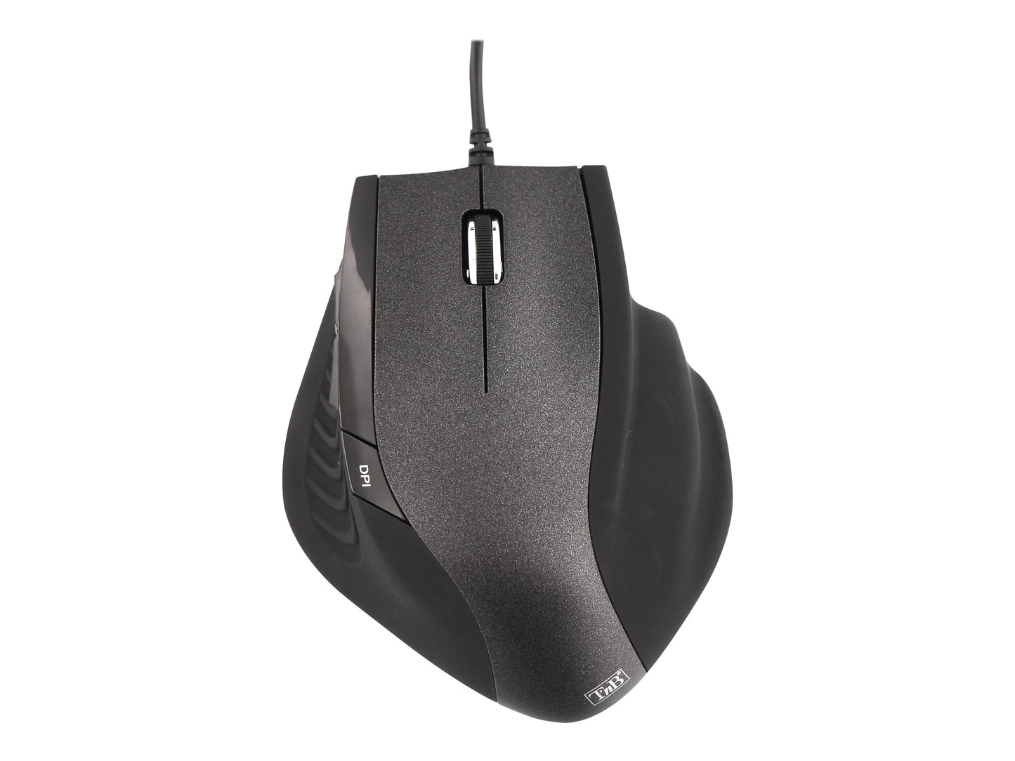 T'NB TNB ERGO Line Wired Ergonomic Mouse Black Optimized Design For Comfortable Use