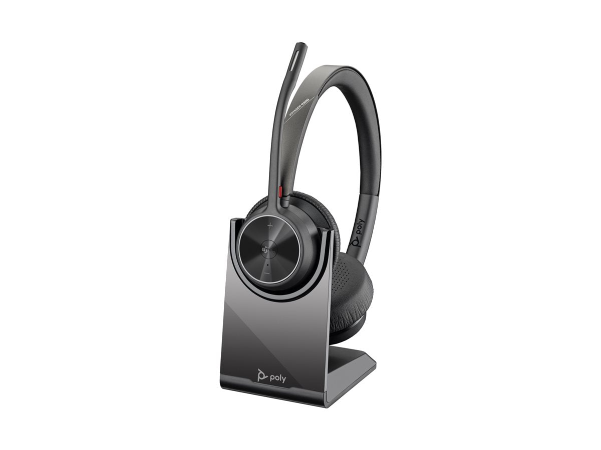POLY HP Poly Voyager 4320 Microsoft Teams Certified Headset +BT700 dongle +Charging Stand
