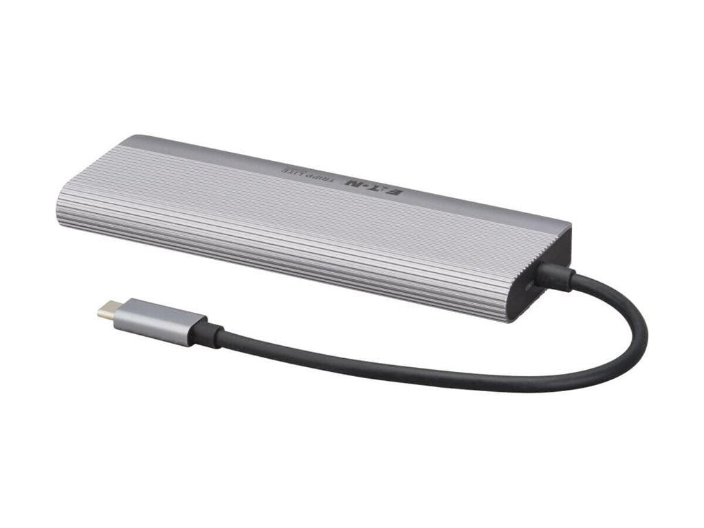 EATON Station daccueil de voyage Tripp Lite USB4 Multi-Display Vidéo 8K ou 4K/144Hz ports hub USB 3.2 Gen 2 10 Gbps recharge PD