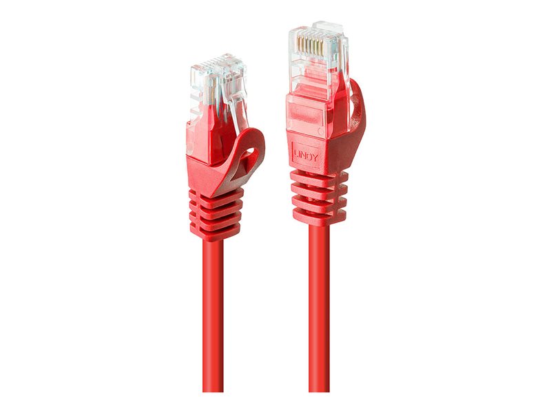 LINDY Basic Cat.6 U/UTP Cable Red 1m
