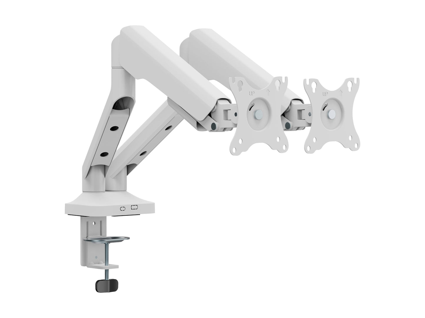 T'NB TNB ERGO - Double bras support articulé pour moniteur - blanc