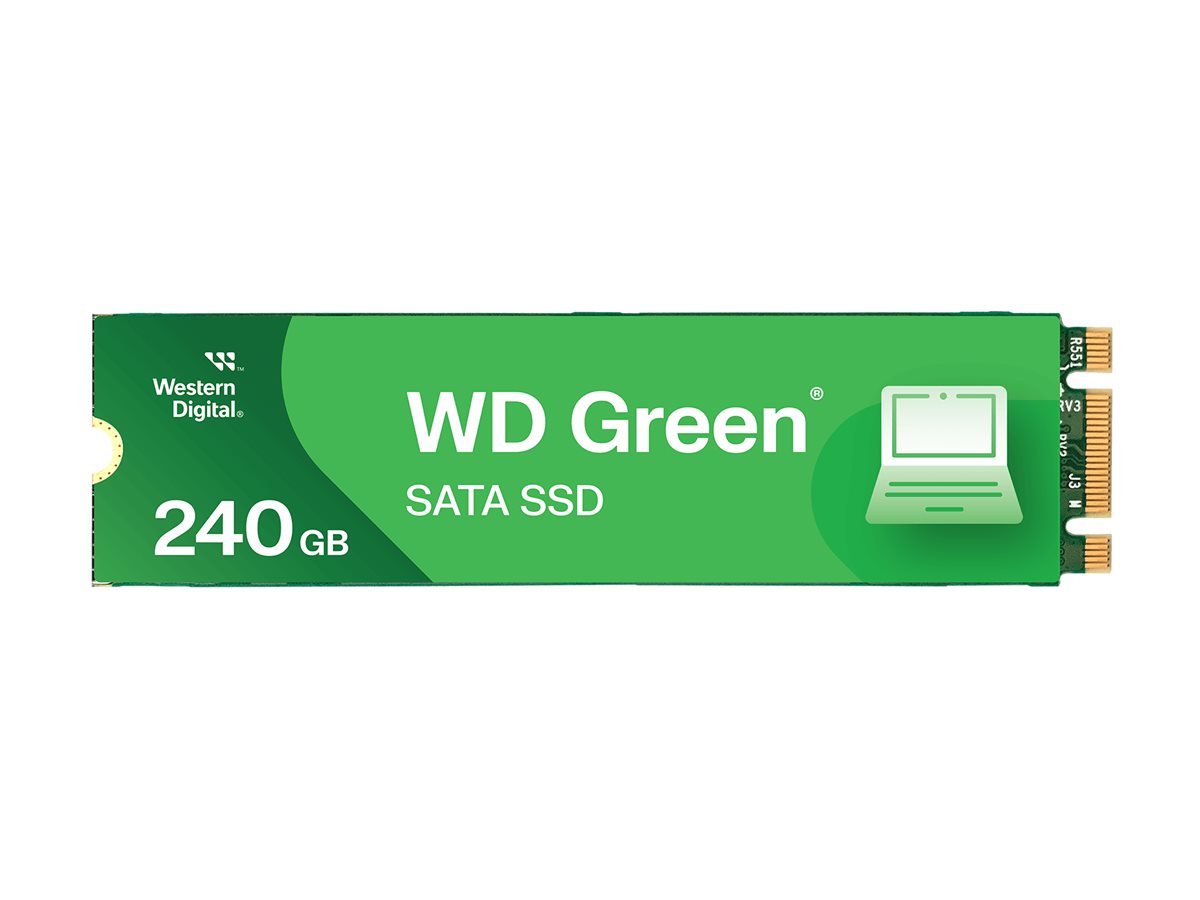 SANDISK WD Green SATA 240Go Internal SSD Solid State Drive - SATA 6Gb/s M.2 2280 - WDS240G3G0B POWERED BY SANDISK