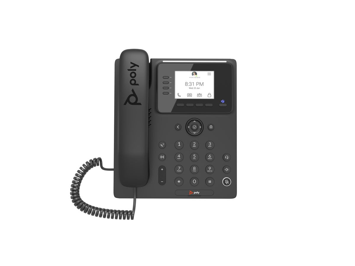 HP Poly CCX 350 Business Media Phone for Microsoft Teams and PoE-enabled WW