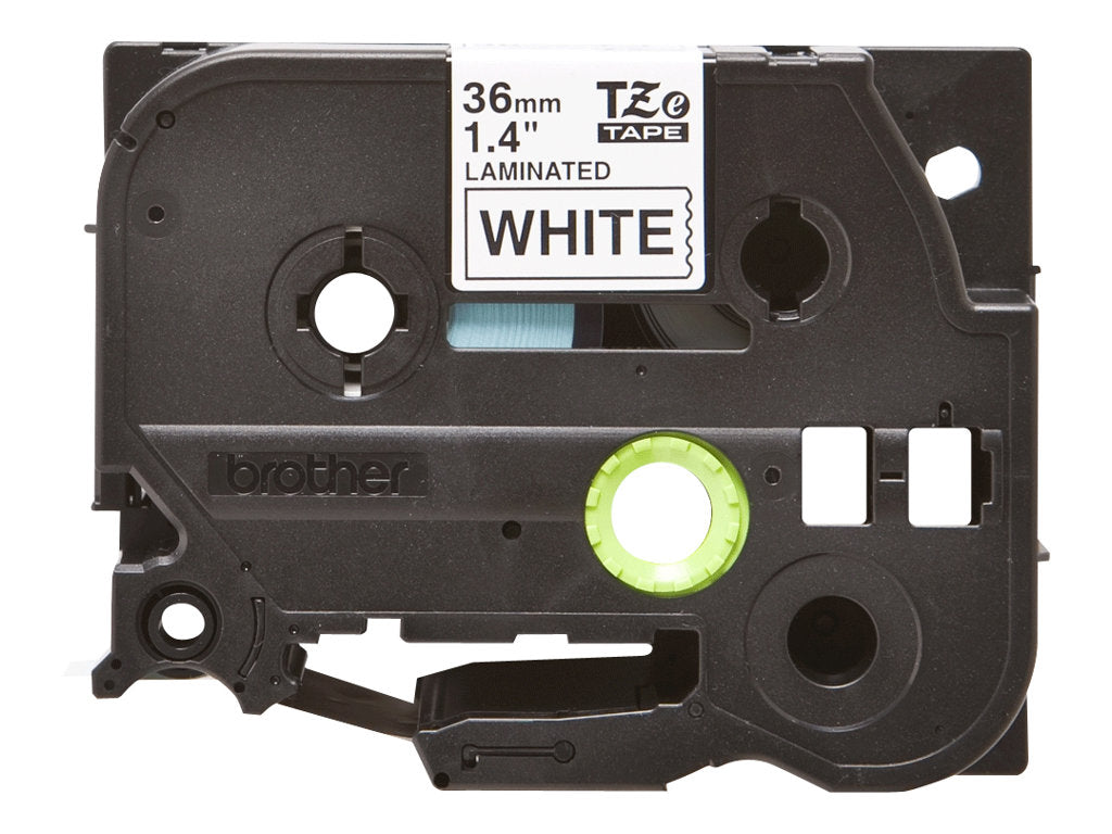 BROTHER P-TOUCH TZE-261 noir sur blanc 36mm