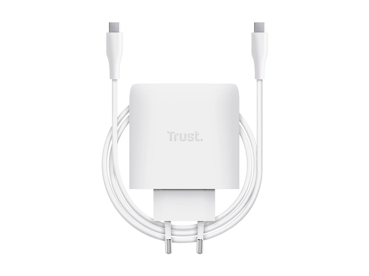 TRUST TRUST Chargeur MAXO USB 65 watts GAN 2 ports USB-C + câble noir